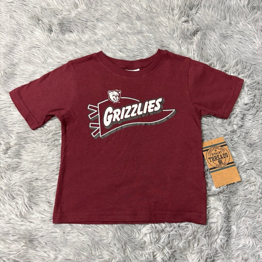 Rivalry Threads Cotton Short Sleeve T-Shirt Marron Montana Grizzlies Toddler 2T